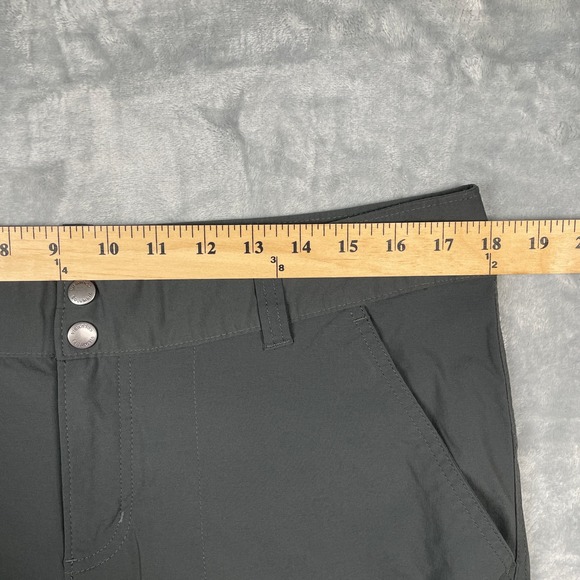 Columbia Omni-Shield Women's Gray Capri Hiking Pants Size 14 Drawstring - Picture 7 of 12